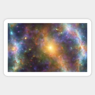 Seamless Stellar Cosmos Texture Patterns XIX Sticker